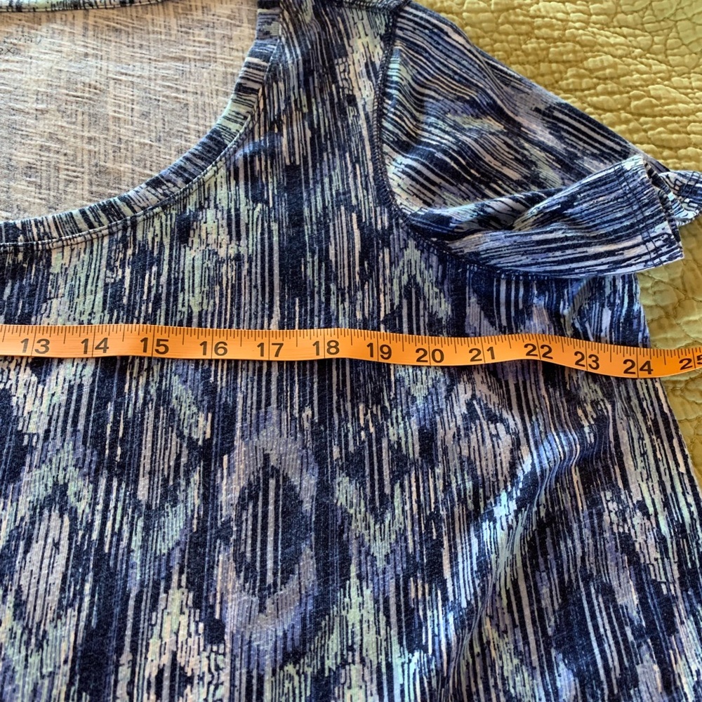 Relativity Plus Size Cotton Short Sleeve Blue Top Size 2X - Picture 4 of 11